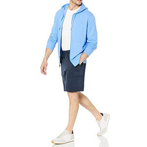 เสื้อฮู้ดดี้ผ้าฝ้าย 100% หนัก 400 กรัม แบบซิปสำหรับผู้ชาย สไตล์วินเทจ สำหรับฤดูหนาว ซิปเต็มตัว ผ้าฝ้ายผสมพื้นฐาน - Product Image 2