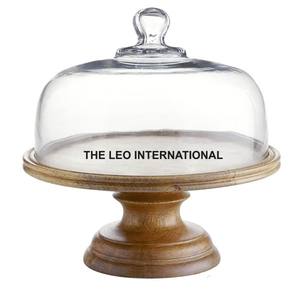 อุปกรณ์ตกแต่งงานแต่งงานอื่นๆ แท่นวางเค้ก สแตนเลสและกระจกใส 2 ชั้น สีเงิน - Product Image 5