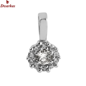 Collar con Colgante de Plata de Ley 925 Chapado en Oro de Diseño de Lujo al por Mayor, con Piedra Preciosa de Topacio Blanco y Circonita Cúbica, Disponible en Existencia - Product Image 6
