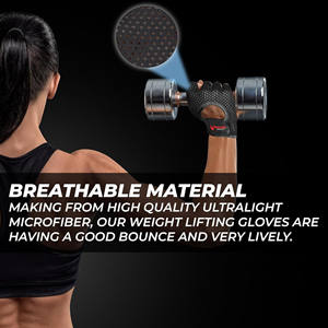 Gants de musculation personnalisés en gros, pas chers, antidérapants, protection de la paume, entraînement de musculation, gants de fitness - Product Image 4