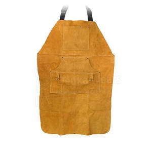 Tabliers de soudage personnalisés en cuir légers et confortables avec 6 poches, à faible MOQ, pour vêtements de travail de sécurité sans manches à motif personnalisé - Product Image 1