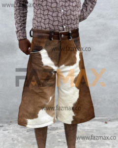 flared Hairs on leather <b>shorts</b> Cow Print High Waisted Cowhide <b>Baggy</b> Summer flared Man <b>short</b> Leather <b>Short</b> <b>Mens</b> - Product Image 3