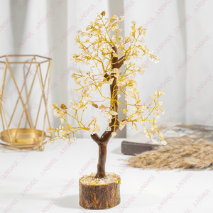 Citrino Amarillo Premium de Calidad Increíble, 300 Chips de Piedras Preciosas, Árbol de la Vida de Cristal, Gemas Naturales para Decoración y Meditación - Product Image 2