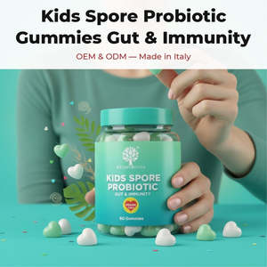 Gommose Probiotiche per Bambini Spore Gut & Immunity 60 Unità OEM Private Label Italia RedMoringa - Product Image 2