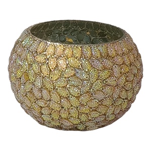 Récipients et bocaux en verre de bougie de nuances beiges multicolores vides de haute qualité fabriqués à la main pour la maison et le jardin uniques décoratifs de luxe - Product Image 6