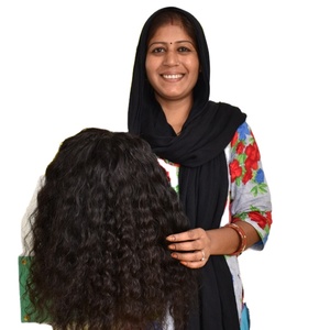 Extensions de cheveux indiens vierges 100 % alignées sur les cuticules, ondulées naturelles, en lots noirs pour tissage de styles ondulés, cheveux humains, vente en gros - Product Image 5