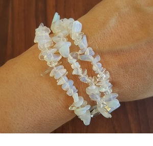 สร้อยคริสตัลโอปอลสีฟ้าสำหรับผู้หญิงสร้อยข้อมือคริสตัลหินอาเกตสำหรับงานปาร์ตี้ - Product Image 3