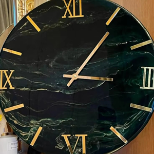 SETTINGS Epoxy Resin Wall <b>Clock</b> Epoxy Resin Living Room best qulatiye Furniture Home Decor Wall <b>Clock</b> Customized best - Product Image 1