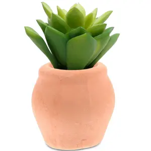 Mini jardinières de bureau en céramique Mini pot de fleur en céramique, pot en argile pour la cuisson de pots extérieurs, pots en céramique Vase en terre cuite - Product Image 1