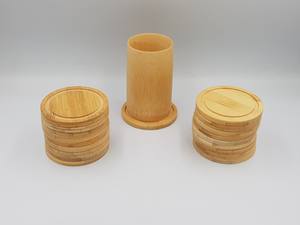 Sous-verres en bois simples et élégants, durables et respectueux de l'environnement du Vietnam, logo personnalisé - Product Image 3