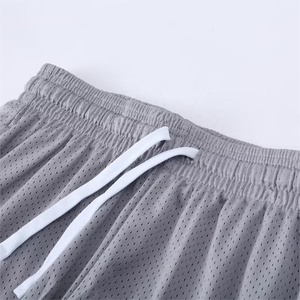 Shorts de basketball pour hommes style urbain, séchage rapide, respirants, en tissu peigné 100% polyester, taille mi-haute élastique, vente en gros - Product Image 3