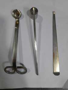 Eteignoir de bougie élégant en acier inoxydable accessoire à motifs en gros pour ensembles d'entretien de bougies accessoires de parfum - Product Image 4