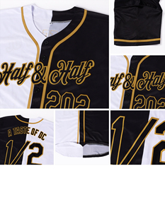 Vente en gros de maillots de baseball à transfert de chaleur personnalisés avec logo maillots de baseball à boutons complets pour hommes - Product Image 5