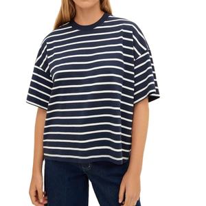 Camiseta de manga corta de algodón de alta calidad personalizada para mujer, camisetas de mujer de ocio de color puro para mujer, camiseta para hombre - Product Image 1