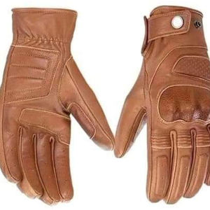Guantes de Motociclismo Deportivos de Carreras, Recién Llegados, Dedos Completos, para Uso Diario en Invierno, Cuero de Alta Calidad, Transpirables, con Cierre de Velcro Ajustable - Product Image 4