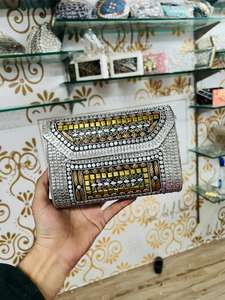 Bolso de Mano Clásico de Cristal Elegante para Mujer, Bolso de Noche para Fiesta, Alta Calidad, Impermeable, Venta al por Mayor desde India - Product Image 4