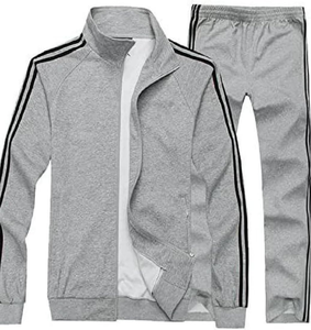 Otoño Casual algodón polar secado rápido hombres Unisex deportes Jogging traje manga larga cremallera Chaquetas Pantalones al por mayor alta calidad - Product Image 1