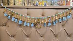 Hiasan Diwali rajasmangkuk tradisional Kaudi dan Red Bandar Wal pintu obor dinding gantungan perang Bandhan dengan harga terbaik