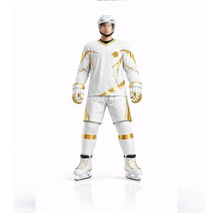 Uniformes de hockey sur gazon respirants pour hommes 100% polyester, tenue de hockey sur glace par sublimation, service OEM disponible - Product Image 5