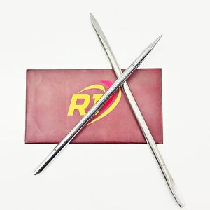 Empujador de Cutículas de Acero Inoxidable Reutilizable con Doble Punta Plateada, Herramienta de Preparación de Uñas para Uñas de Gel Acrílico, Punta de Lápiz, Cuchara - Product Image 2