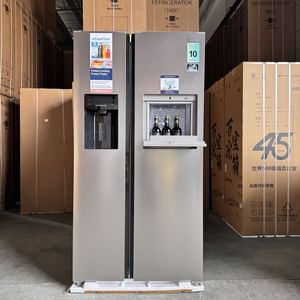 Réfrigérateur domestique multi-portes électrique avec distributeur d'eau, à froid ventilé, sans givre, à technologie Inverter, silencieux, en acier inoxydable, Classe A - Product Image 1