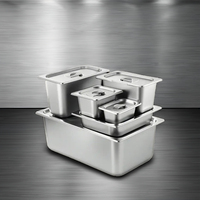 Gewerbliche Küche GN Pan Edelstahl Gastro norm Food Warmer Dampf tisch für Catering Square für Restaurants Catering