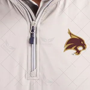 Veste à demi-zip pour homme Texas State Bobcats en gros, veste de sport légère à demi-zip avec logo personnalisé - Product Image 3