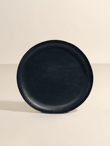 Smooth surface leather tray used to serve drinks <b>desserts</b> or snacks during formal parties and special occasions - Product Image 6