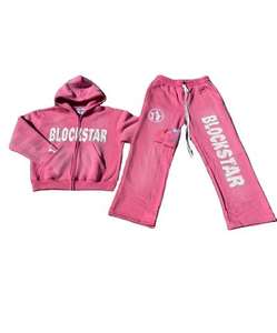 Regular Fit Streetwear con capucha otoño personalizado chándal al aire libre para Unisex 100% algodón polar MOQ 10 conjuntos - Product Image 6