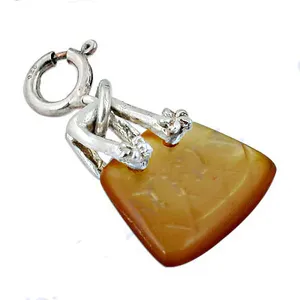Colgante de Plata 925 con Amatista y Engaste de Garras, Bañado en Rodio, Estilo Religioso, Joyería Unisex - Product Image 1