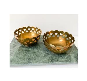 Cuenco de latón con forma de búho para decoración de mesa, cuenco con diseño de Corazón dorado para servir frutas y decoración moderna - Product Image 3