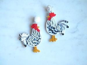 Pendientes de Lujo con Cuentas de Semillas, Diseño de Bulldogs/Georgia/Estado, Color Rojo y Negro con Opción de Color Personalizado, Venta al Por Mayor - Product Image 5