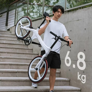 SUNREMO Vélo de course <span class=keywords><strong>BMX</strong></span> monovitesse 20 pouces en fibre de carbone léger, durable et portable, nouveau modèle, facile à contrôler - Product Image 6
