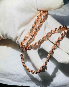 Cadena Cubana de Diamantes de 8mm en Plata de Ley, Cadena Cubana de Diamantes Baguette y Redondos de 12mm en VVS1 ICEBOX, Cadena Cubana de Diamantes en Oferta - Product Image 4