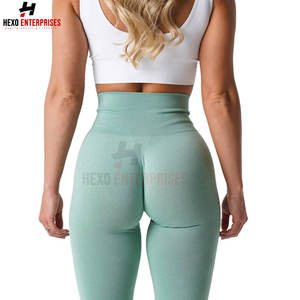 Leggings de fitness taille haute pour femmes Nouveau design Leggings solides sans couture respirants personnalisés pour une utilisation en salle de sport Fabricant direct - Product Image 6