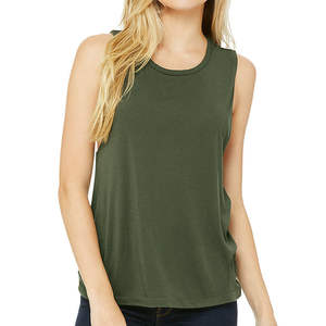 Camiseta sin Mangas Personalizada para Mujer, Talla Grande, Superventas, Color Sólido Personalizado, Estilo Casual Transpirable, Logotipo Frontal Personalizado, Talla 100% Personalizada - Product Image 4