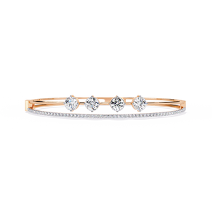 Pulsera de Diamantes para Mujer, Oro Sólido de 10k/18k, Diamante Cultivado en Laboratorio con Certificado IGI, Estilo Romántico, Cuatro Puntas, Pulsera Personalizada - Product Image 5