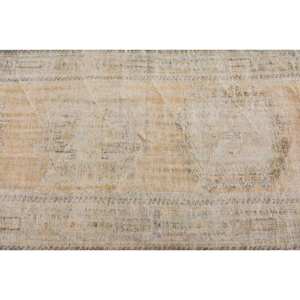 Vintage Classic Turkish <b>Rug</b> Beige <b>Blue</b> 4.1 X 11.8ft <b>Large</b> Area Wool Latex Rectangular Abstract Patchwork Hallway Design Room <b>Rug</b> - Product Image 5