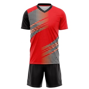 เครื่องแบบฟุตบอลน้ำหนักเบาชุดเสื้อเจอร์ซีย์กางเกงขาสั้นโพลีเอสเตอร์ชุดวอลเลย์บอล - Product Image 4