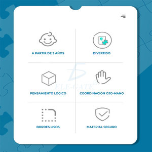 Puzzle di Dinosauri di Alta Qualità 6-in-1 da 120 Pezzi per Bambini, Design Personalizzato per Età 2-4 Anni, Logo Personalizzabile in Cartone per l'Apprendimento - Product Image 4