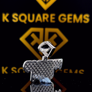 Lettre personnalisée Hip Hop pendentif, personnalisé votre lettre, hommes Hip Hop numéro pendentif, Moissanite pendentif, glace sur Hip Hop bijoux - Product Image 4