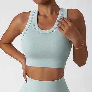 Sujetador deportivo ligero y sin costuras con espalda cruzada de último diseño para mujeres de talla grande Ropa de yoga y correr de alto impacto - Product Image 1