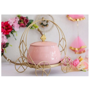 Tarro de cesto de metal decorativo de latón AK con soporte atractivo en acabado rosa y dorado para decoración de cafetería/Decoración Para sala de estar - Product Image 1