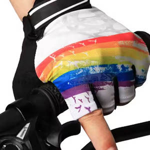 Guantes de ciclismo hechos en Pakistán hechos a medida para la venta Guantes de Ciclismo de cuero ajustables de alta calidad - Product Image 6