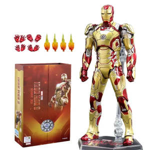 Figurina Giocattolo in Plastica <span class=keywords><strong>Iron</strong></span> <span class=keywords><strong>Man</strong></span> o MK 42, Robot di Alta Qualità, Accessorio Anime, Modellino con Confezione - Product Image 1