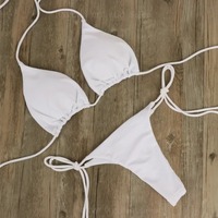 Sexy Bikini Badpak Badmode Badpak Driehoek Bikini Set Vrouwen Biquini Bandage Strandkleding Tweedelige Pak Zwemset 2026