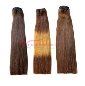 Auténticas extensiones de cabello humano virgen recto de doble hueso Premium vietnamita, cutícula de un solo donante intacta cruda sin derramamiento Thanh - Product Image 5