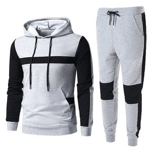 Conjunto de chándal de poliéster para hombre con logotipo personalizado bordado, Jersey transpirable, ropa deportiva de invierno GSM 450 - Product Image 3