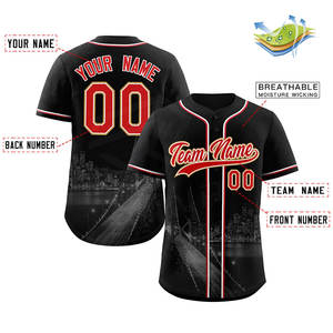 Camiseta de Béisbol Rosa Personalizada de Alta Calidad para Hombre, al por Mayor, con Botones, Rayas Sublimadas, Transpirable, Antibacteriana, Ropa Deportiva - Product Image 6