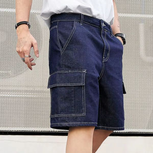 Men's Casual Cargo Style Denim <b>Shorts</b> 100% Cotton Baggy Fit with Straight-Leg and Pockets Men's Casual Denim Cargo <b>Shorts</b> - Product Image 6